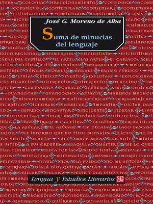 cover image of Suma de minucias del lenguaje